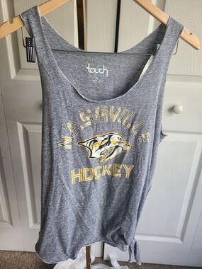 Touch by Alyssa Milano Gray Nashville Hockey Tank